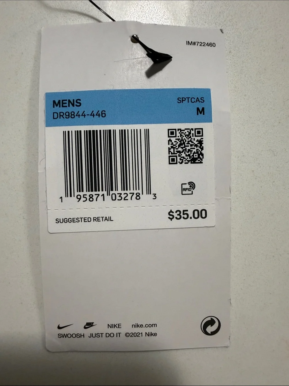 Nike Mens' Blue Graphic Tank